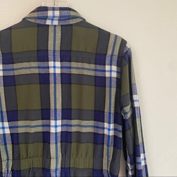 EQUIPMENT monroe cinched flannel shacket SMALL - Picture 11 of 14